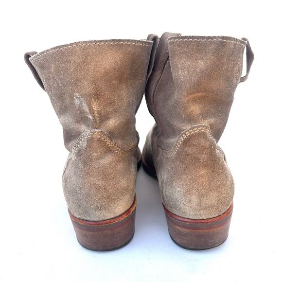 La Botte Gardiane Lisa Suede Western Ankle Short Boots Gray Grey Leather 9 - Picture 10 of 11